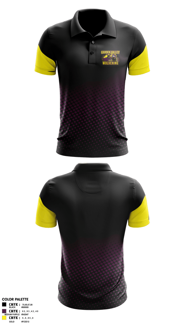 Short Sleeve Performance Polo, Garden Valley Wolverines, Spirit Store, Teamtime, Team time, sublimation, custom sports apparel, team uniforms, spirit wear, spiritwear, sports uniforms, custom shirts, team store, custom team store, fundraiser sports, apparel fundraiser