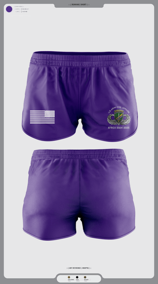 Womens Shorts, 478th CA BN (A), Army, Teamtime, Team time, sublimation, custom sports apparel, team uniforms, spirit wear, spiritwear, sports uniforms, custom shirts, team store, custom team store, fundraiser sports, apparel fundraiser