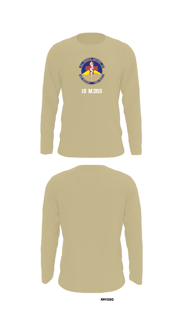 Long Sleeve Performance Shirt, 18 MDSS, Air Force, Teamtime, Team time, sublimation, custom sports apparel, team uniforms, spirit wear, spiritwear, sports uniforms, custom shirts, team store, custom team store, fundraiser sports, apparel fundraiser