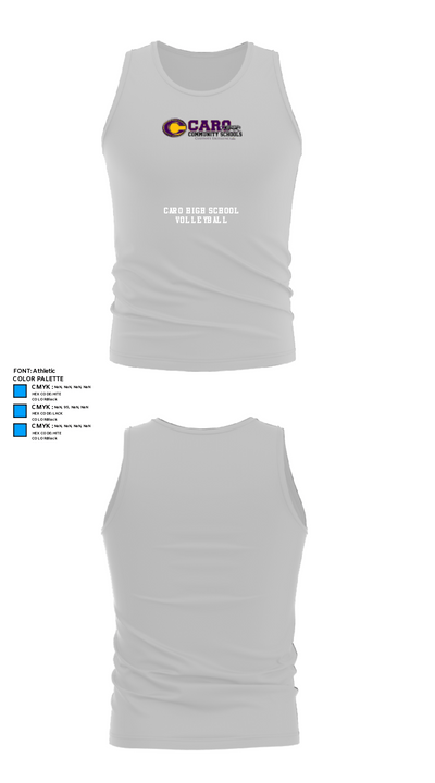 Caro High School Volleyball 92825459 Tank Top - 13