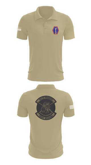 Short Sleeve Performance Polo, 100th Battalion 442nd Infantry Delta dragons, Army, Teamtime, Team time, sublimation, custom sports apparel, team uniforms, spirit wear, spiritwear, sports uniforms, custom shirts, team store, custom team store, fundraiser sports, apparel fundraiser