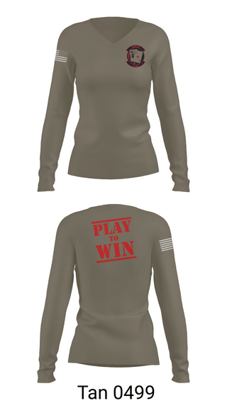 Womens Long Sleeve Vneck Shirt, 21st AMU, , Teamtime, Team time, sublimation, custom sports apparel, team uniforms, spirit wear, spiritwear, sports uniforms, custom shirts, team store, custom team store, fundraiser sports, apparel fundraiser