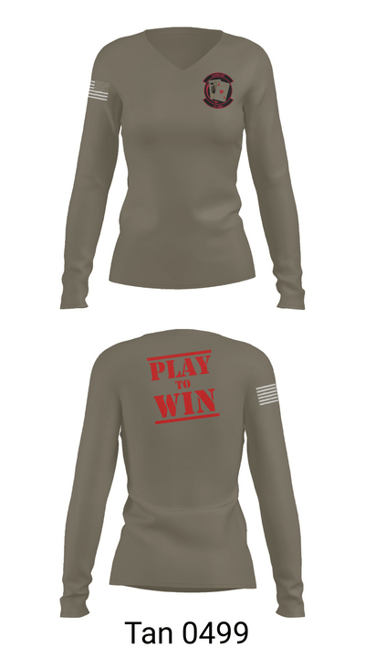 21st AMU 5909710 Women's Long Sleeve V-neck Shirt - 77