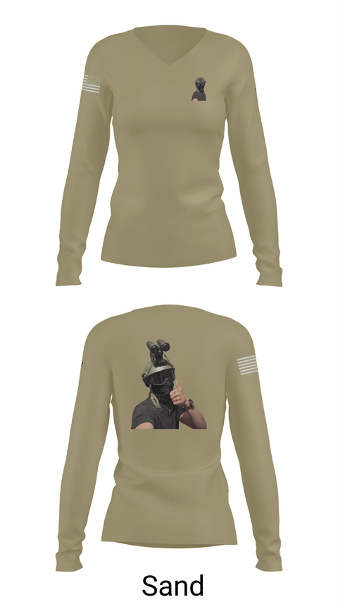 Womens Long Sleeve Vneck Shirt, 1st marine divison, , Teamtime, Team time, sublimation, custom sports apparel, team uniforms, spirit wear, spiritwear, sports uniforms, custom shirts, team store, custom team store, fundraiser sports, apparel fundraiser