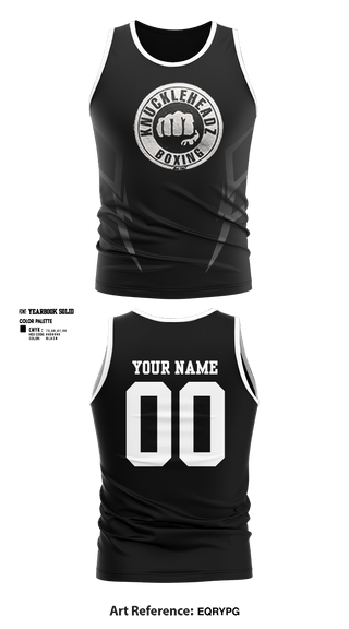 Tank Top, KnuckleHeadz Boxing, , Teamtime, Team time, sublimation, custom sports apparel, team uniforms, spirit wear, spiritwear, sports uniforms, custom shirts, team store, custom team store, fundraiser sports, apparel fundraiser