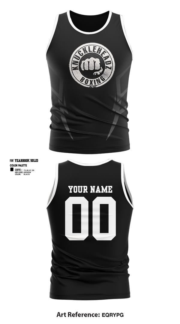 Tank Top, KnuckleHeadz Boxing, , Teamtime, Team time, sublimation, custom sports apparel, team uniforms, spirit wear, spiritwear, sports uniforms, custom shirts, team store, custom team store, fundraiser sports, apparel fundraiser