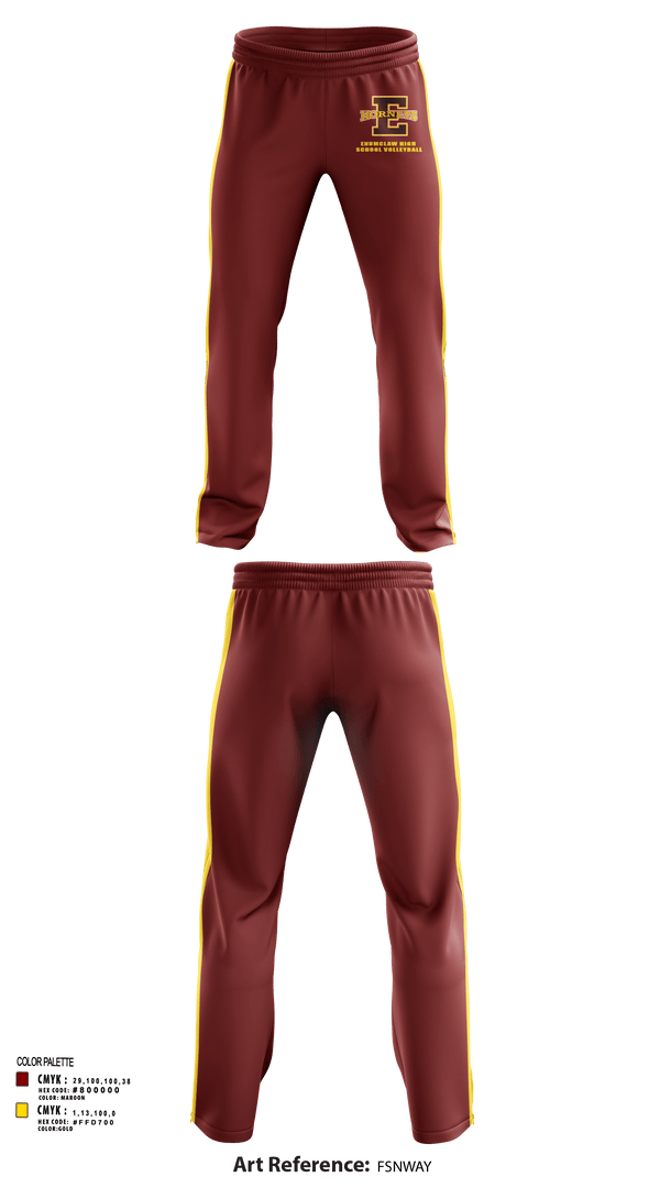 Sweatpants, Enumclaw High School Volleyball, Women's Volleyball, Teamtime, Team time, sublimation, custom sports apparel, team uniforms, spirit wear, spiritwear, sports uniforms, custom shirts, team store, custom team store, fundraiser sports, apparel fundraiser