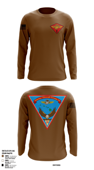 Long Sleeve Performance Shirt, Marine Air Group 24, Marines, Teamtime, Team time, sublimation, custom sports apparel, team uniforms, spirit wear, spiritwear, sports uniforms, custom shirts, team store, custom team store, fundraiser sports, apparel fundraiser