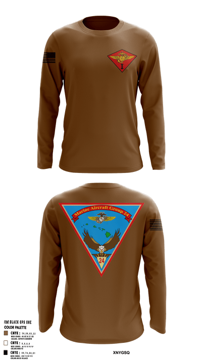 Marine Air Group 24 32391498 Long Sleeve Performance Shirt - 122