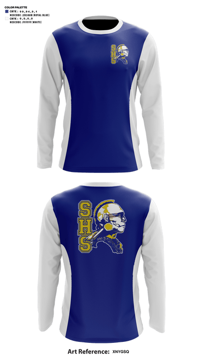 Stafford High School Basketball 81575563 Long Sleeve Shooting Shirt - 41