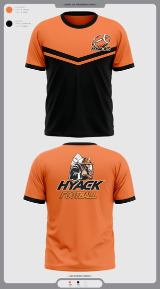 Short Sleeve Performance Shirt, Hyacks Football, Football, Teamtime, Team time, sublimation, custom sports apparel, team uniforms, spirit wear, spiritwear, sports uniforms, custom shirts, team store, custom team store, fundraiser sports, apparel fundraiser