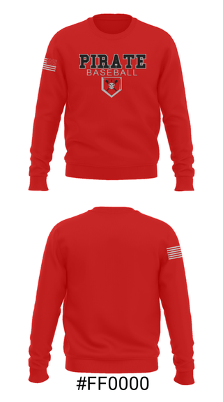Crew Neck Sweatshirt, Grants High School Baseball, Baseball, Teamtime, Team time, sublimation, custom sports apparel, team uniforms, spirit wear, spiritwear, sports uniforms, custom shirts, team store, custom team store, fundraiser sports, apparel fundraiser