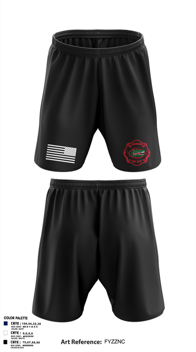 Lakewood fire department 6365083 Athletic Shorts With Pockets - 3