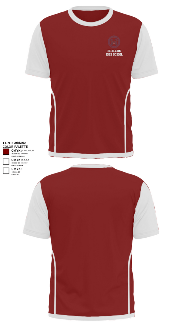 Short Sleeve Performance Shirt, Highlands High School, Spirit Store, Teamtime, Team time, sublimation, custom sports apparel, team uniforms, spirit wear, spiritwear, sports uniforms, custom shirts, team store, custom team store, fundraiser sports, apparel fundraiser