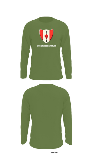 Long Sleeve Performance Shirt, 46th Engineer Battalion, Army, Teamtime, Team time, sublimation, custom sports apparel, team uniforms, spirit wear, spiritwear, sports uniforms, custom shirts, team store, custom team store, fundraiser sports, apparel fundraiser