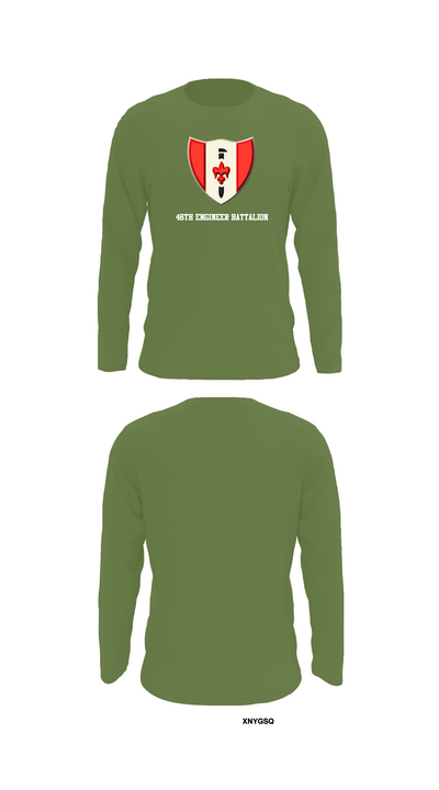 46th Engineer Battalion 60900947 Long Sleeve Performance Shirt 52