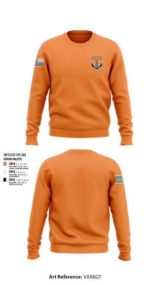 Crew Neck Sweatshirt, Tabb NJROTC, Navy, Teamtime, Team time, sublimation, custom sports apparel, team uniforms, spirit wear, spiritwear, sports uniforms, custom shirts, team store, custom team store, fundraiser sports, apparel fundraiser