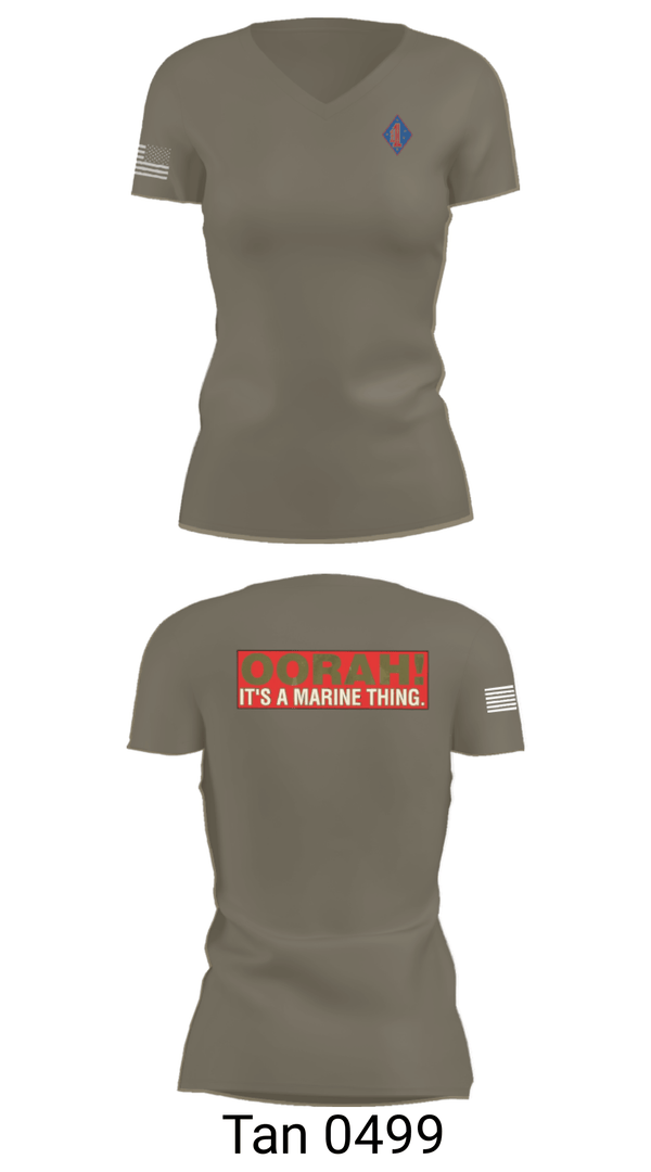 Women's Short Sleeve Vneck Shirt, 1st Marine Regiment, Marines, Teamtime, Team time, sublimation, custom sports apparel, team uniforms, spirit wear, spiritwear, sports uniforms, custom shirts, team store, custom team store, fundraiser sports, apparel fundraiser
