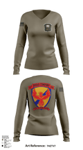 B-Co 122 ASB 42840392 Women's Long Sleeve V-neck Shirt -1 117