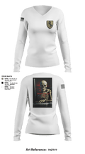 1/11 acr 73255623 Women's Long Sleeve V-neck Shirt - 2