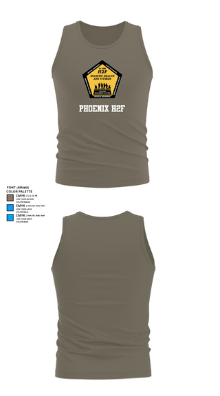 Tank Top, Phoenix H2F, Army, Teamtime, Team time, sublimation, custom sports apparel, team uniforms, spirit wear, spiritwear, sports uniforms, custom shirts, team store, custom team store, fundraiser sports, apparel fundraiser