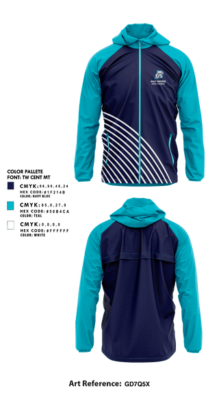 Windbreaker, Gulf Shores High School Cross Country, Cross Country, Teamtime, Team time, sublimation, custom sports apparel, team uniforms, spirit wear, spiritwear, sports uniforms, custom shirts, team store, custom team store, fundraiser sports, apparel fundraiser