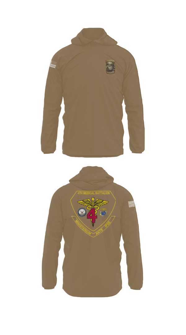 Windbreaker, 4th Med Battalion, Marines, Teamtime, Team time, sublimation, custom sports apparel, team uniforms, spirit wear, spiritwear, sports uniforms, custom shirts, team store, custom team store, fundraiser sports, apparel fundraiser