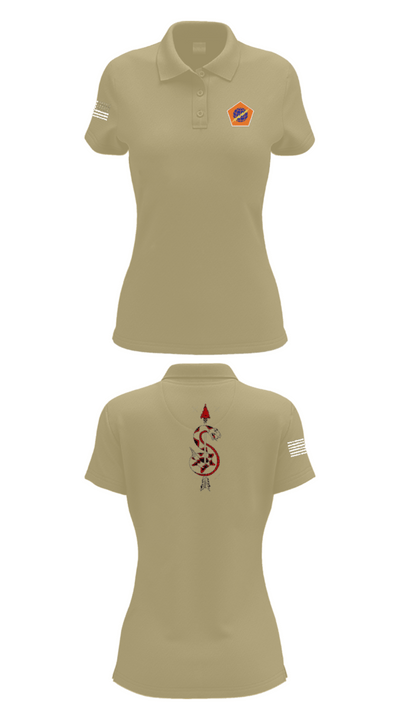 98th Expeditionary Signal Battalion 25845475 Women's Short Sleeve Performance Polo  - 95