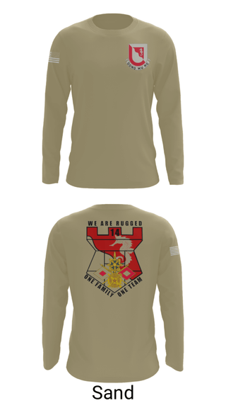 Long Sleeve Performance Shirt, 14 BEB, Army, Teamtime, Team time, sublimation, custom sports apparel, team uniforms, spirit wear, spiritwear, sports uniforms, custom shirts, team store, custom team store, fundraiser sports, apparel fundraiser