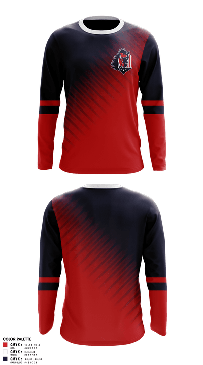 Pittsburg Youth Soccer Club 61259504 Long Sleeve Performance Shirt - 1