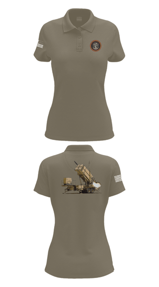 Womens Short Sleeve Performance Polo, Bravo 5-7 ADA, Army, Teamtime, Team time, sublimation, custom sports apparel, team uniforms, spirit wear, spiritwear, sports uniforms, custom shirts, team store, custom team store, fundraiser sports, apparel fundraiser