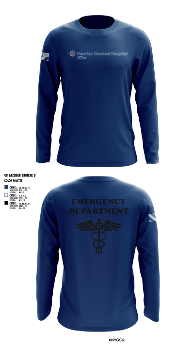 HCA Healthcare 33098626 Long Sleeve Performance Shirt - 1