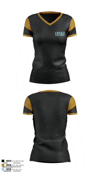 Womens Short Sleeve Vneck Shirt, CREW2, Cross Country, Teamtime, Team time, sublimation, custom sports apparel, team uniforms, spirit wear, spiritwear, sports uniforms, custom shirts, team store, custom team store, fundraiser sports, apparel fundraiser