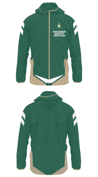 Windbreaker, Montessori Seeds Of Education, Spirit Store, Teamtime, Team time, sublimation, custom sports apparel, team uniforms, spirit wear, spiritwear, sports uniforms, custom shirts, team store, custom team store, fundraiser sports, apparel fundraiser