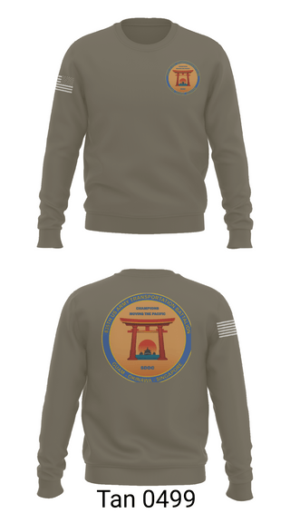 Crew Neck Sweatshirt, 835th Transportation BN, Army, Teamtime, Team time, sublimation, custom sports apparel, team uniforms, spirit wear, spiritwear, sports uniforms, custom shirts, team store, custom team store, fundraiser sports, apparel fundraiser