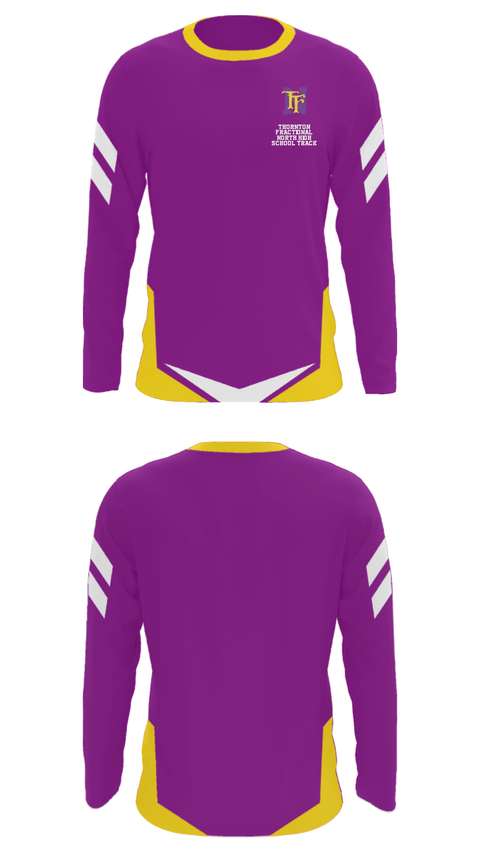 Long Sleeve Performance Shirt, Thornton Fractional North High School Track, Track & Field, Teamtime, Team time, sublimation, custom sports apparel, team uniforms, spirit wear, spiritwear, sports uniforms, custom shirts, team store, custom team store, fundraiser sports, apparel fundraiser