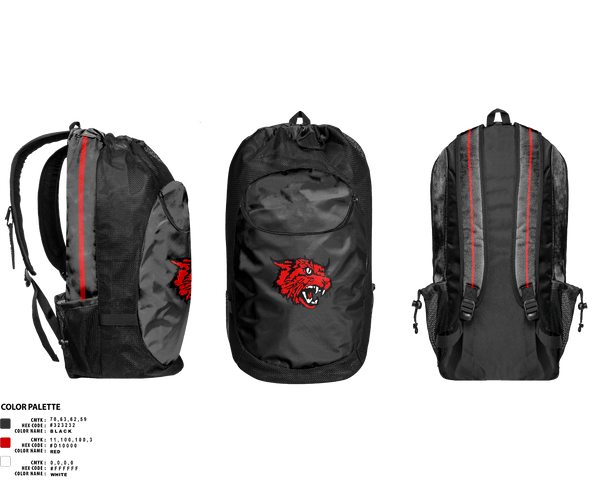Gear Bag, Kirbyville High School Basketball, Women's Basketball, Teamtime, Team time, sublimation, custom sports apparel, team uniforms, spirit wear, spiritwear, sports uniforms, custom shirts, team store, custom team store, fundraiser sports, apparel fundraiser