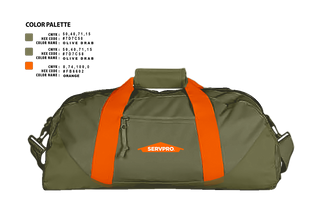Duffle Bag, Servpro, , Teamtime, Team time, sublimation, custom sports apparel, team uniforms, spirit wear, spiritwear, sports uniforms, custom shirts, team store, custom team store, fundraiser sports, apparel fundraiser