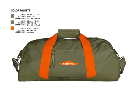Duffle Bag, Servpro, , Teamtime, Team time, sublimation, custom sports apparel, team uniforms, spirit wear, spiritwear, sports uniforms, custom shirts, team store, custom team store, fundraiser sports, apparel fundraiser