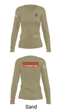 1st Marine Regiment 32808075 Women's Long Sleeve V-neck Shirt - 65