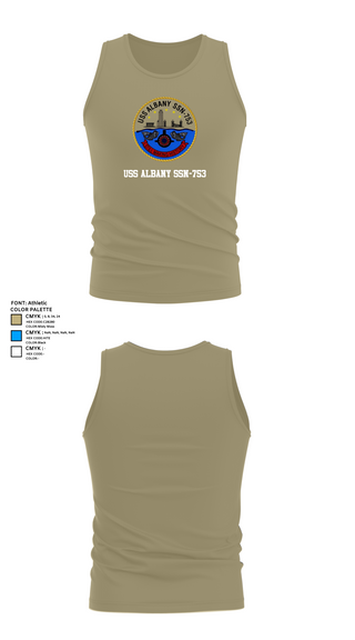 Tank Top, USS ALBANY SSN-753, , Teamtime, Team time, sublimation, custom sports apparel, team uniforms, spirit wear, spiritwear, sports uniforms, custom shirts, team store, custom team store, fundraiser sports, apparel fundraiser