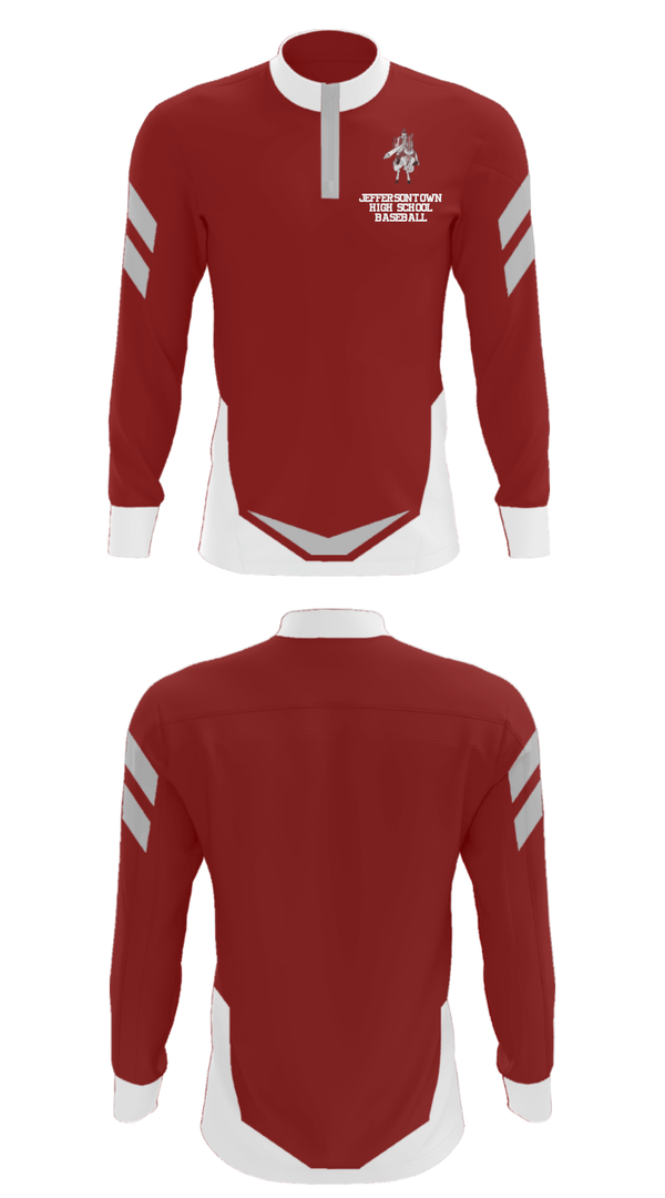 Quarter Zip Jacket, Jeffersontown High School Baseball, Baseball, Teamtime, Team time, sublimation, custom sports apparel, team uniforms, spirit wear, spiritwear, sports uniforms, custom shirts, team store, custom team store, fundraiser sports, apparel fundraiser