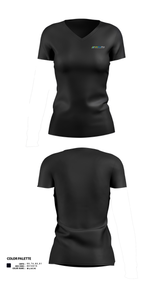 Womens Short Sleeve Vneck Shirt, KinExPro Performance Training & Rehab, , Teamtime, Team time, sublimation, custom sports apparel, team uniforms, spirit wear, spiritwear, sports uniforms, custom shirts, team store, custom team store, fundraiser sports, apparel fundraiser