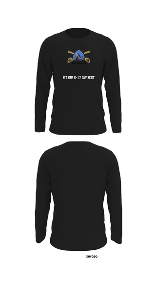 Long Sleeve Performance Shirt, B Troop 2-17 Cav REGT, , Teamtime, Team time, sublimation, custom sports apparel, team uniforms, spirit wear, spiritwear, sports uniforms, custom shirts, team store, custom team store, fundraiser sports, apparel fundraiser