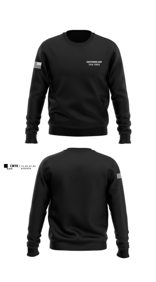 Crew Neck Sweatshirt, Counterdrug Joint Task Force, Army, Teamtime, Team time, sublimation, custom sports apparel, team uniforms, spirit wear, spiritwear, sports uniforms, custom shirts, team store, custom team store, fundraiser sports, apparel fundraiser