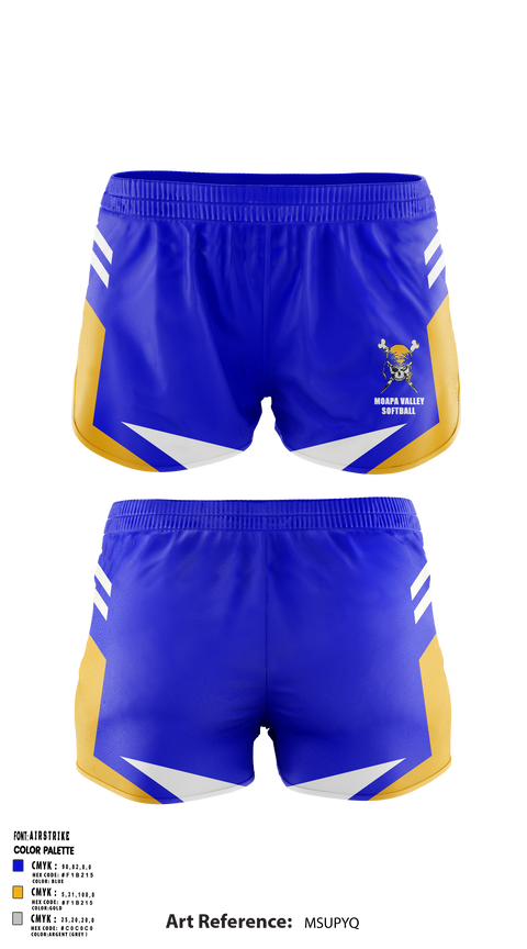 Womens Shorts, Moapa Valley High School Softball, Softball, Teamtime, Team time, sublimation, custom sports apparel, team uniforms, spirit wear, spiritwear, sports uniforms, custom shirts, team store, custom team store, fundraiser sports, apparel fundraiser