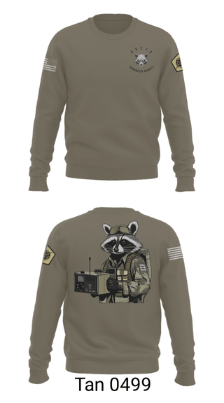 Crew Neck Sweatshirt, Node 66216 Bandwidth Bandits, Army, Teamtime, Team time, sublimation, custom sports apparel, team uniforms, spirit wear, spiritwear, sports uniforms, custom shirts, team store, custom team store, fundraiser sports, apparel fundraiser
