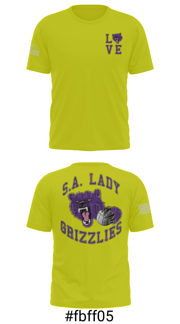 Short Sleeve Performance Shirt, SA LADY GRIZZLES, Women's Volleyball, Teamtime, Team time, sublimation, custom sports apparel, team uniforms, spirit wear, spiritwear, sports uniforms, custom shirts, team store, custom team store, fundraiser sports, apparel fundraiser