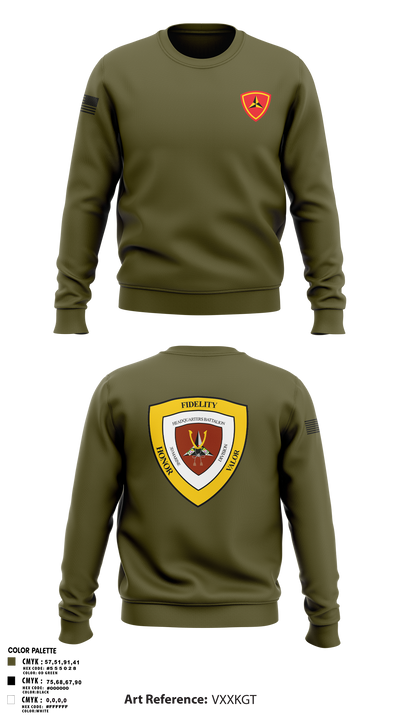 HQBN 3D MARDIV 36119636 Crew Neck Sweatshirt - 1