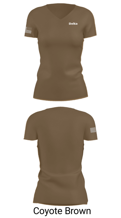 Delta 76372611 Women's Short Sleeve V-neck Shirt - 8